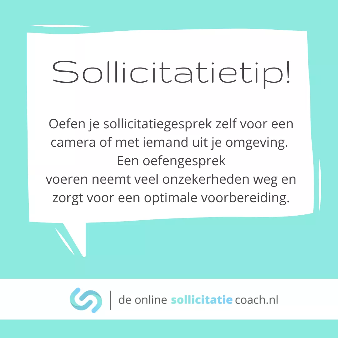 De Online Sollicitatie Coach Sollicitatietip